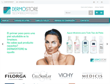 Tablet Screenshot of dermostore.cl